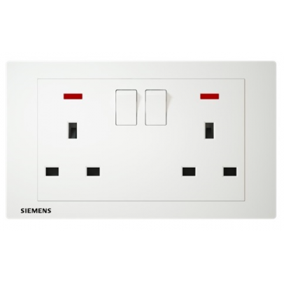 13A TWIN 2G SWT SOCKET OUTLET [SIEMENS DELTA RELFA]